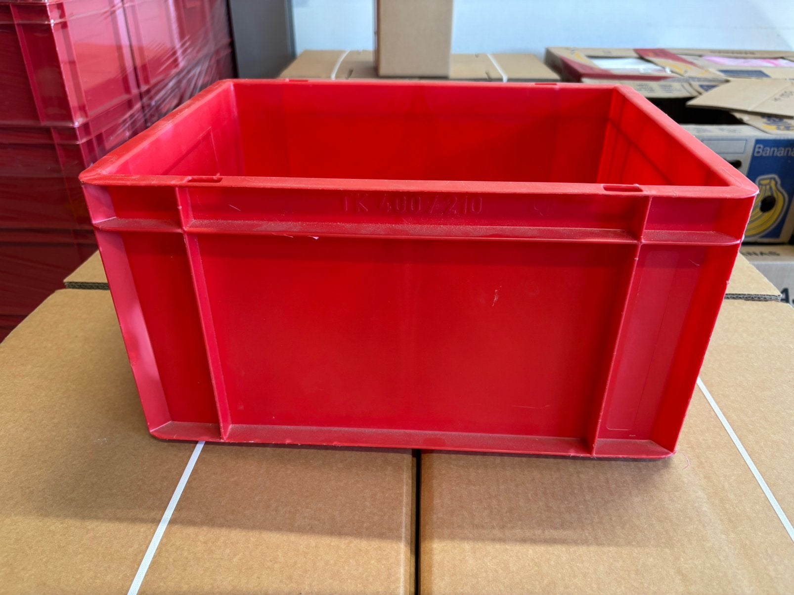 Kunststof bak, rood, 40x30x21 cm, 200 stuks, € 2,00 per stuk, Ophalen, Gebruikt, 40 tot 60 cm, Minder dan 35 cm