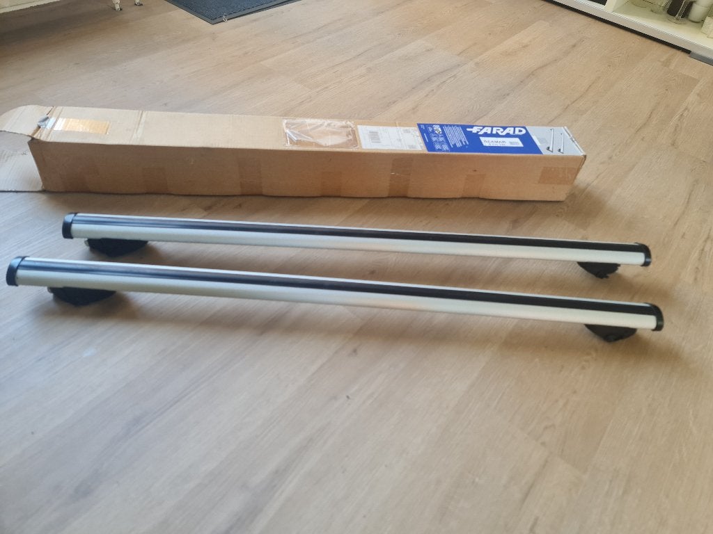 FARAD Beamar 120 cm dakdragers – voor geïntegreerde dakrails, Auto diversen, Ophalen of Verzenden, Gebruikt
