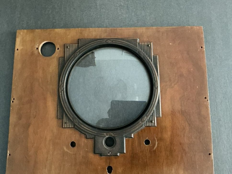 Vintage glas en ornament Art Deco radio Zenith 1936, Ophalen of Verzenden