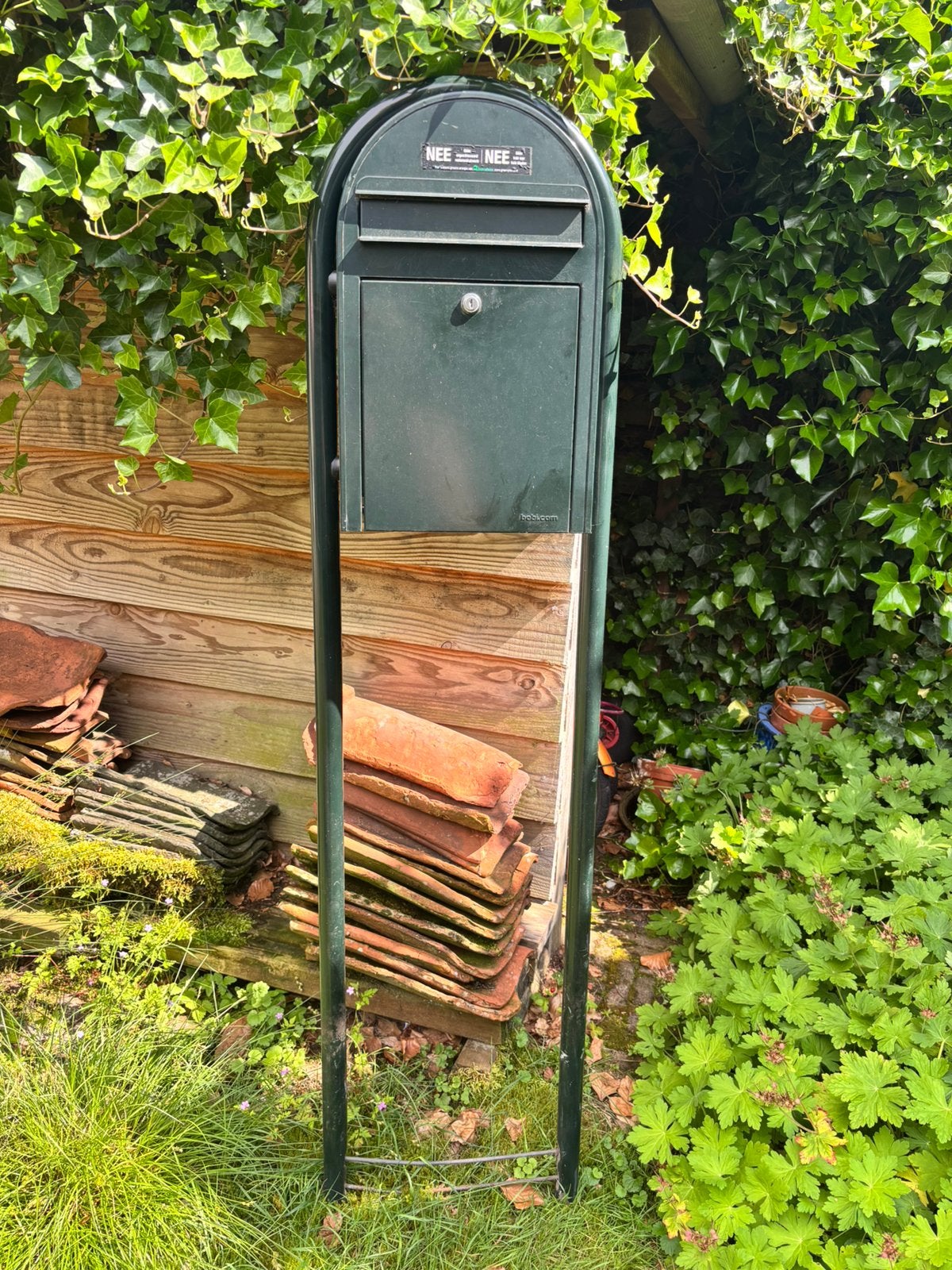 Bobi classic brievenbus groen, Tuin en Terras, Ophalen of Verzenden, Zo goed als nieuw