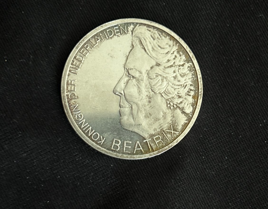Zilveren 10 Gulden Munt 1995 Koningin Beatrix Hugo de Groot, Postzegels en Munten, Munten | Nederland, Verzenden, Koningin Beatrix