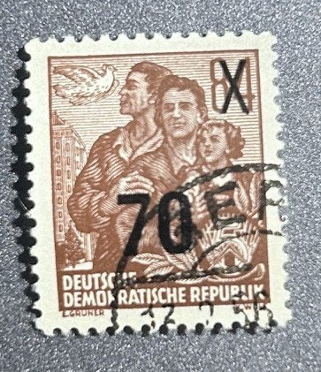 Postzegels Duitsland DDR 1954, Postzegels en Munten, Verzenden, DDR, Gestempeld