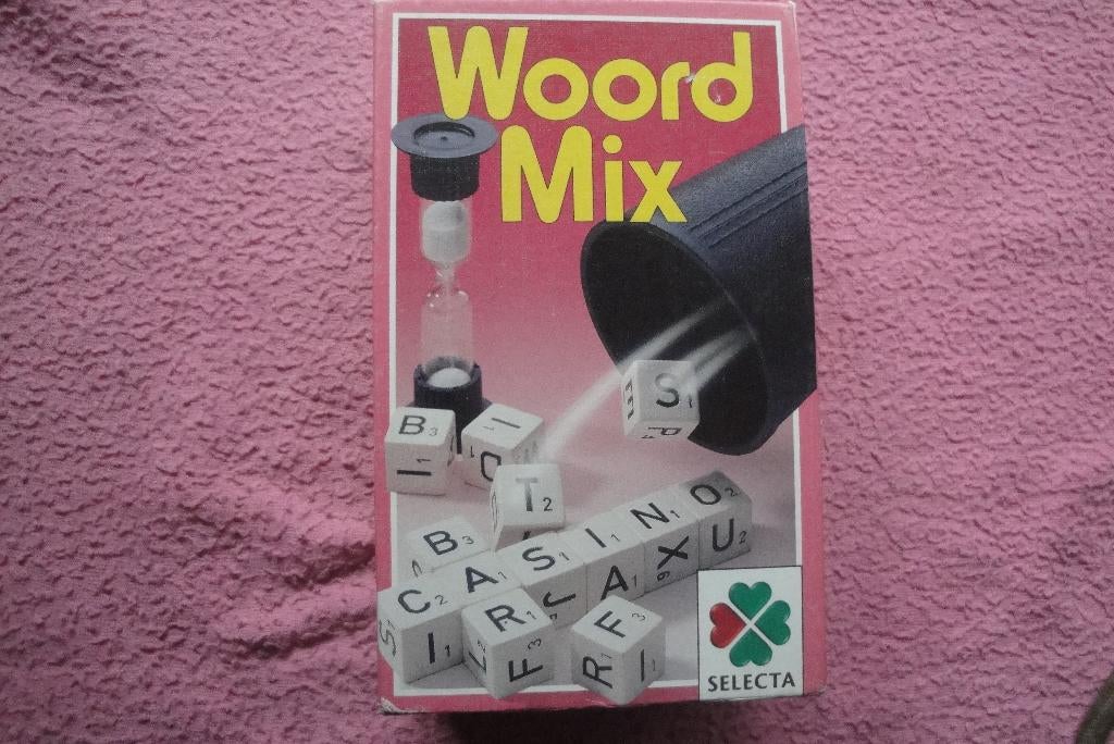 WOORD MIX BORDSPEL VAN SELECTA Voor meer spelers  2,95euro, Een of twee spelers, Ophalen of Verzenden, Gebruikt, Reisspel