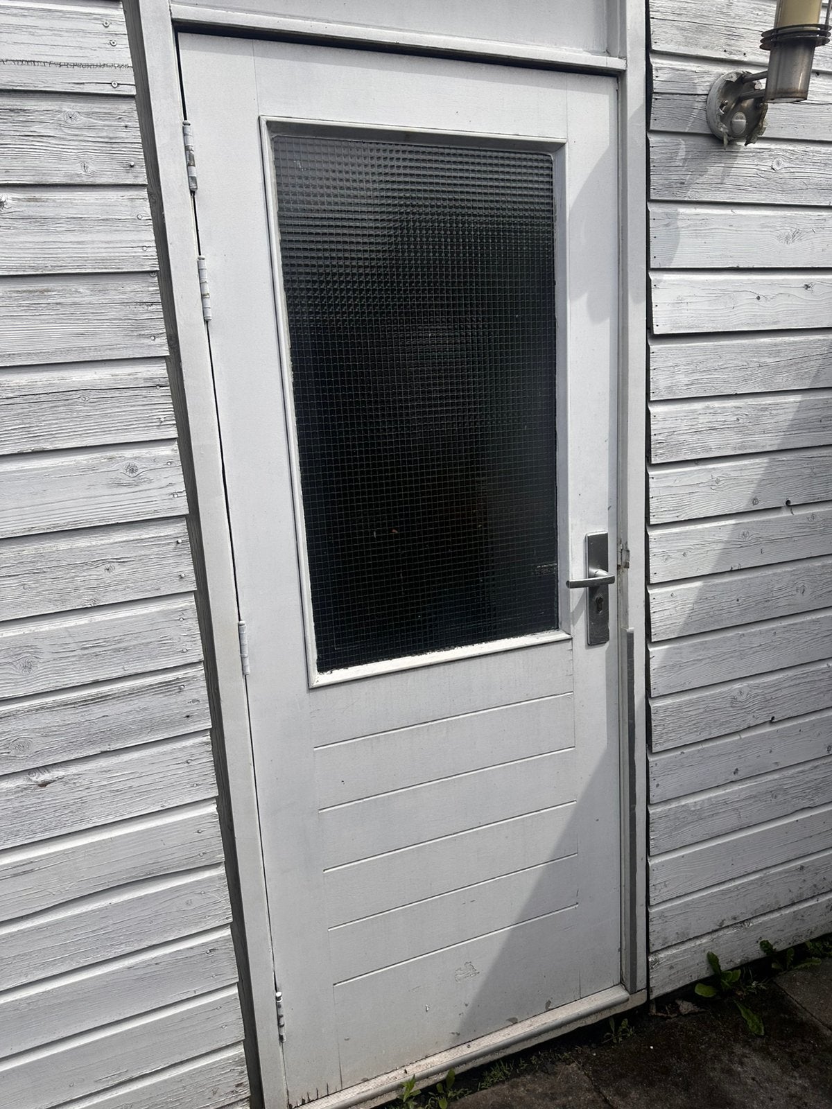 Mooie buitendeur / balkondeur met glas!, Ophalen, Gebruikt, 80 tot 100 cm, 200 tot 215 cm