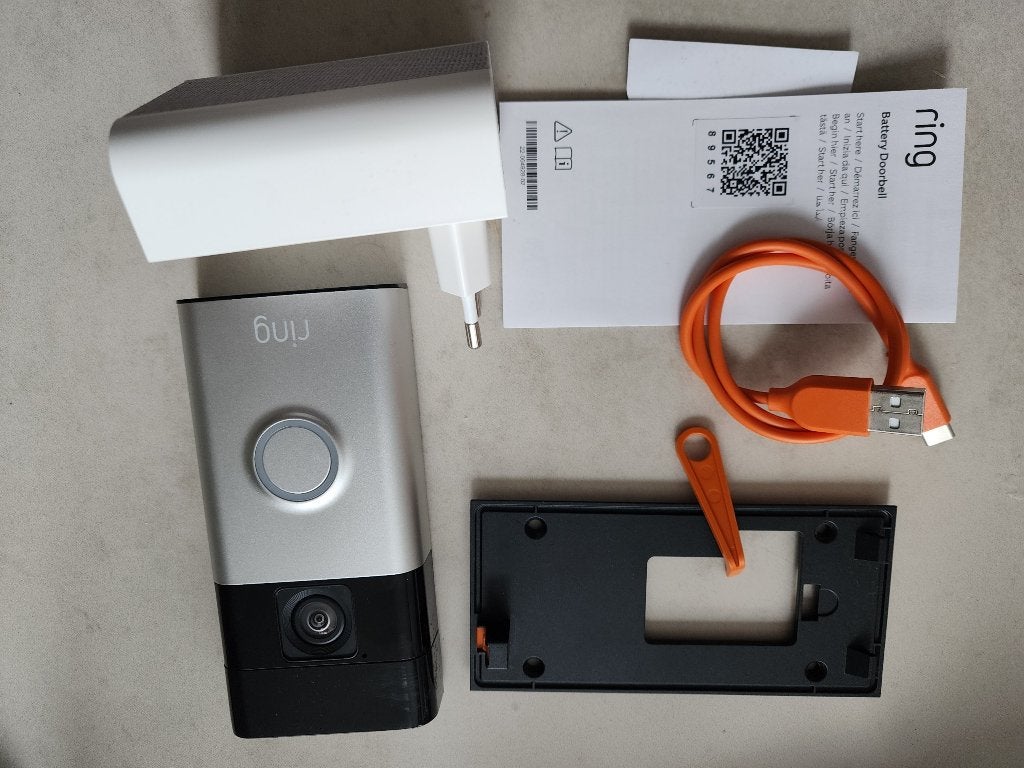 Complete set: Ring Video Doorbell + Ring Chime (2e gen), Ophalen, Bewegingsdetectiesensor, Zo goed als nieuw, Draadloos