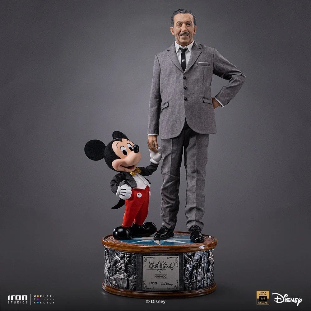 Iron Studios Disney Legacy Statue Walt Disney Mickey Mouse, Info@fine.com, Beeldje of Figuurtje, Nieuw, Fine