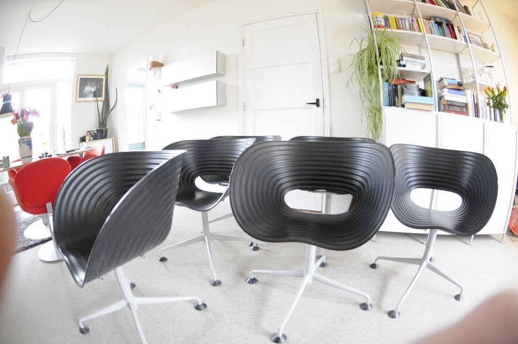 Ron Arad Vitra originele set 6 stuks vintage retro Tom Vac, Huis en Inrichting, Stoelen, Ophalen, Zwart, Gebruikt, Vintage design