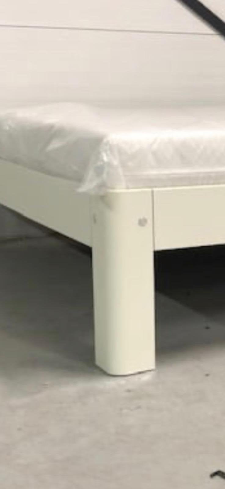 Auping auronde senioren hoogte 180x200, Huis en Inrichting, Slaapkamer | Bedden, Ophalen, Gebruikt, Wit, Tweepersoons