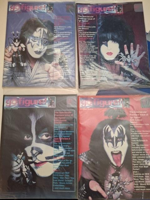 Kiss 4 x Go Figure magazines, Verzamelen, Ophalen of Verzenden, Gebruikt, Boek, Tijdschrift of Artikel
