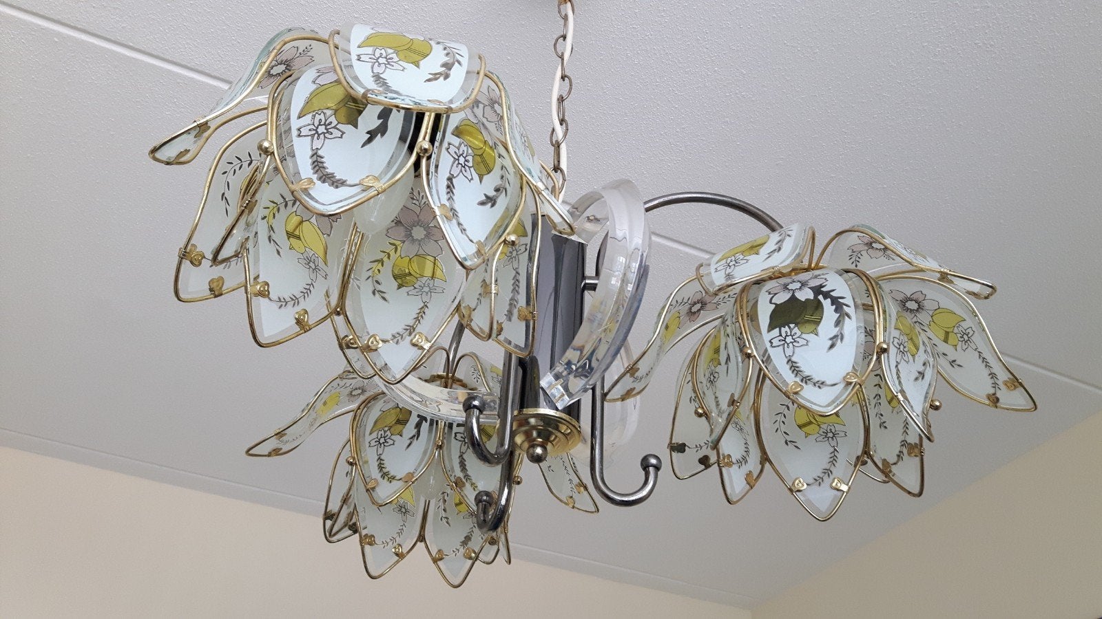 Vintage Hollywood Regency hanglamp 70 er jr., Ophalen