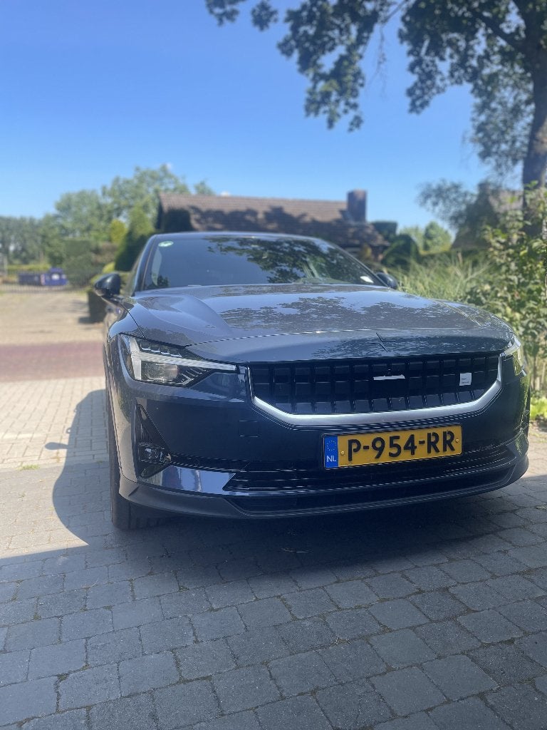 Polestar 2 300kW Long Range Dual Motor 408pk Aut 2022 Blauw, Auto's, Polestar 2, Zwart, Blauw, Origineel Nederlands
