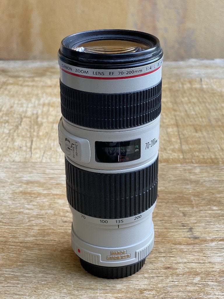 Canon zoom lens EF 70-200mm f/4 L IS USM, Verzenden, Gebruikt, Telelens, Zoom