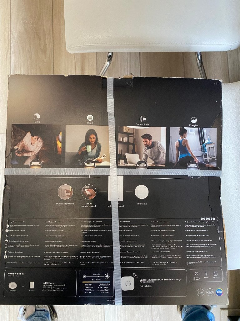 Philips Hue Being plafondlamp WIT – NIEUW in doos + dimmer, Ophalen, Kunststof, LED, Modern