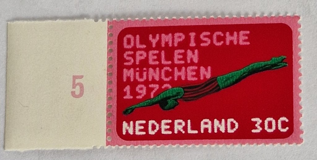 Nederland 1972 - nvph 1013 - Olympische Spelen München, Postzegels en Munten, Ophalen of Verzenden, Na 1940, Postfris