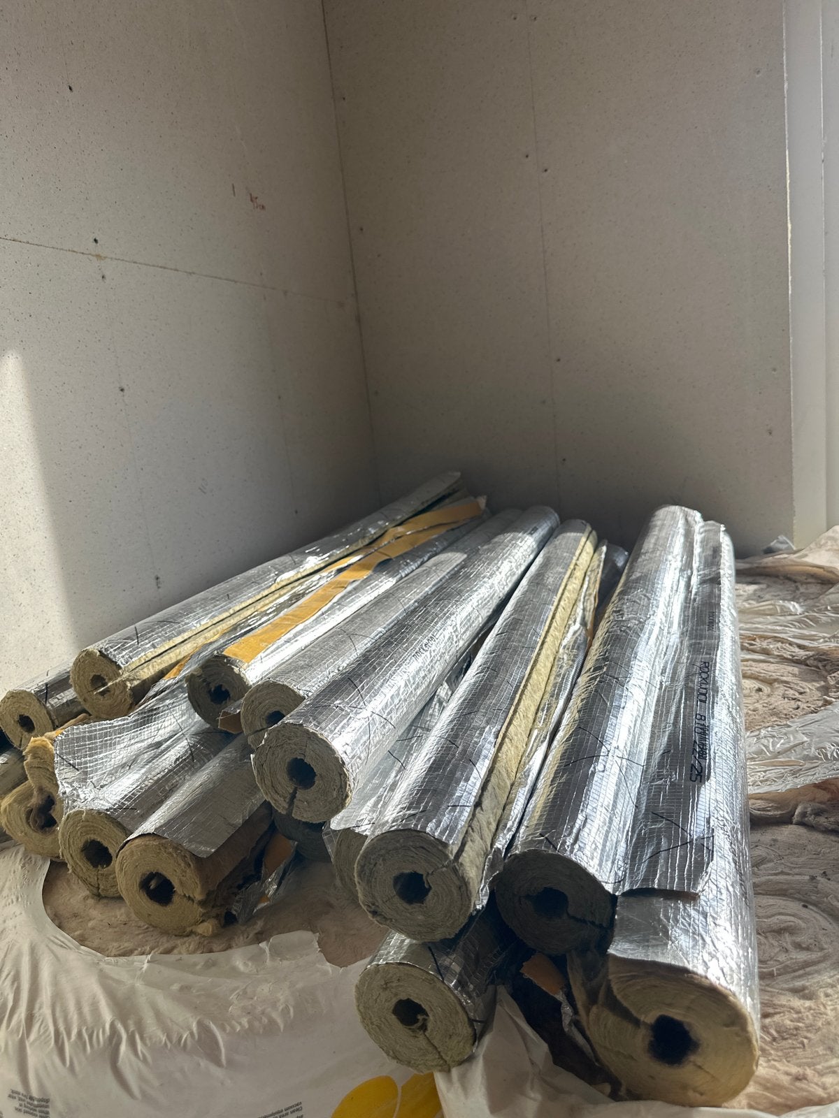 Rockwool buisisolatie, Ophalen, Gebruikt