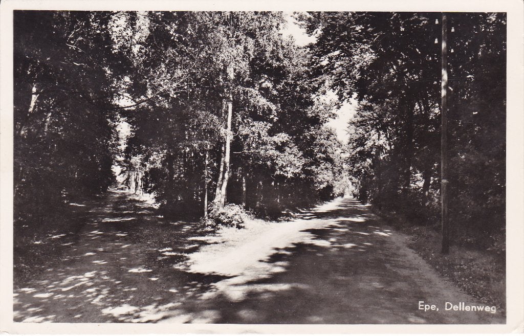 Epe, Dellenweg (1958), Verzamelen, Ansichtkaarten | Nederland, Gelopen, Gelderland, 1940 tot 1960, Verzenden