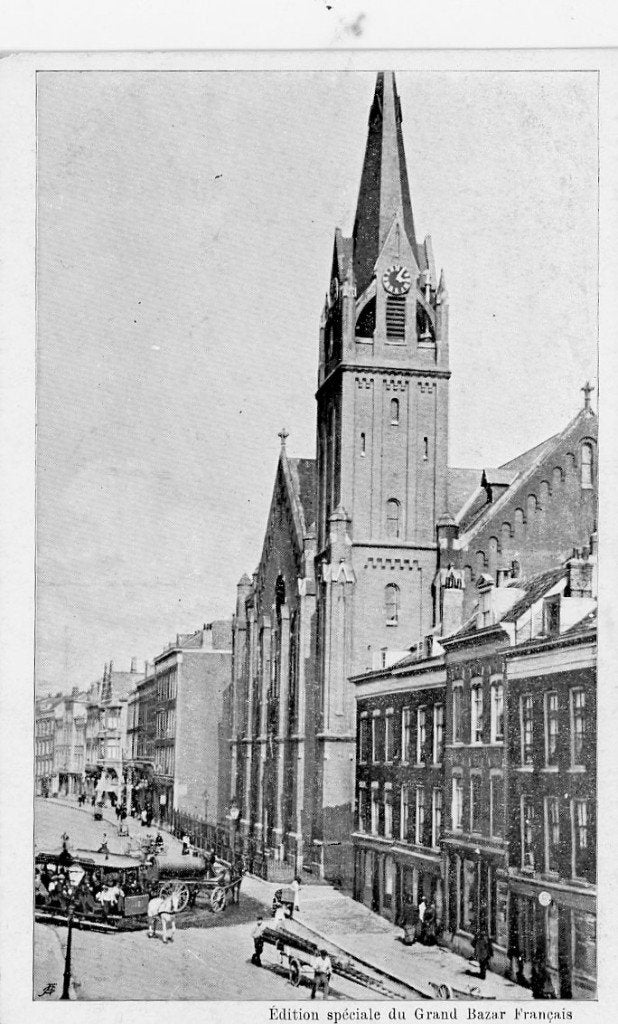Rotterdam Ansichtkaart ongelopend paardentram, Verzenden, Voor 1920, Zuid-Holland