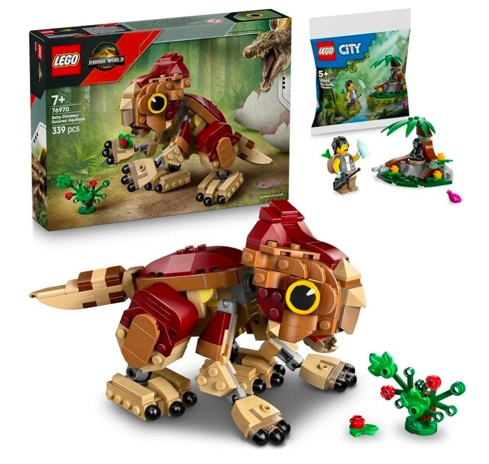LEGO Jurassic World 76970 Triceratops Dinosaurus (geen doos), Ophalen of Verzenden, Zo goed als nieuw, Overige merken