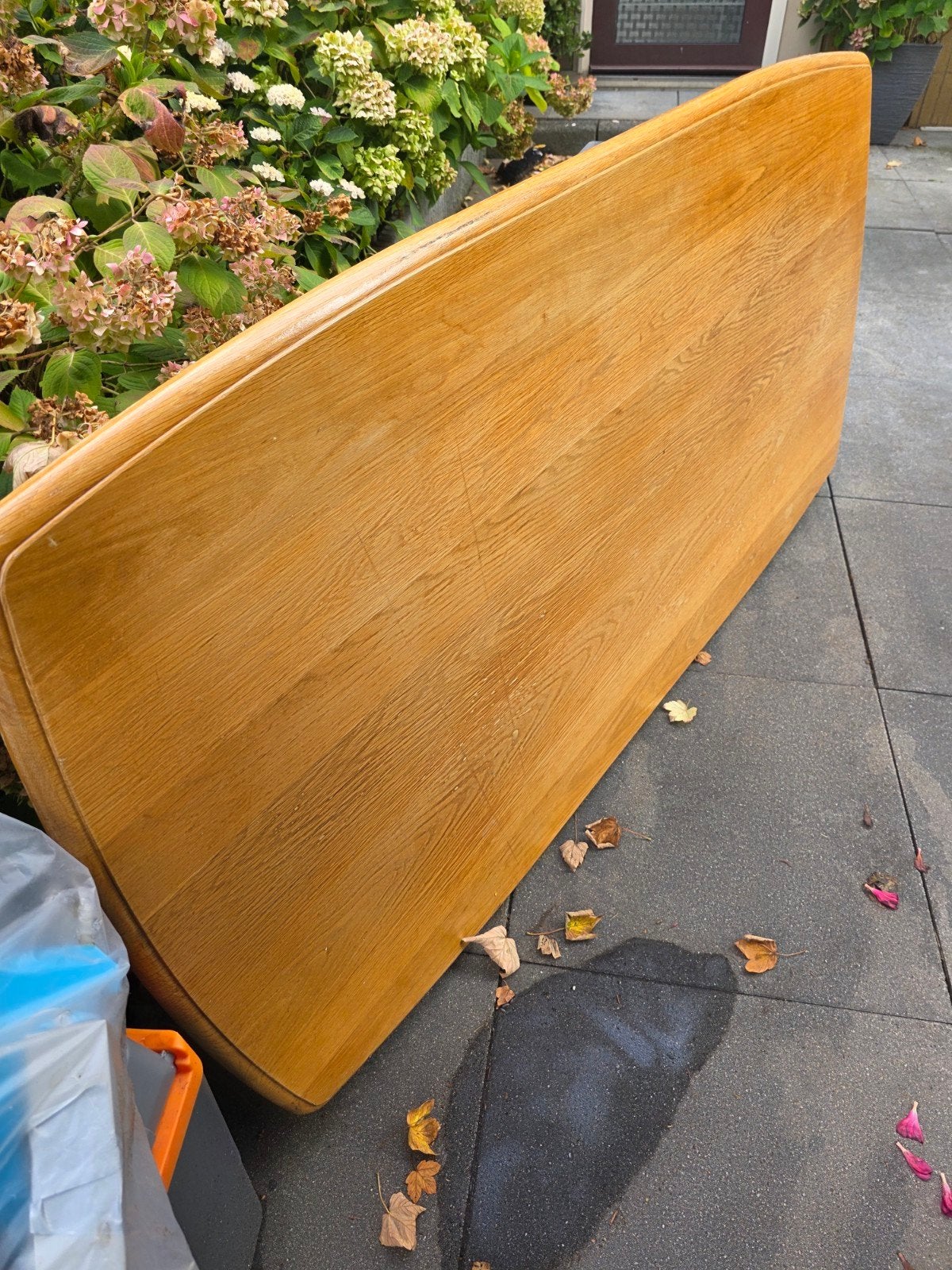 Solide eiken eettafel, Ophalen of Verzenden, Gebruikt, Eikenhout