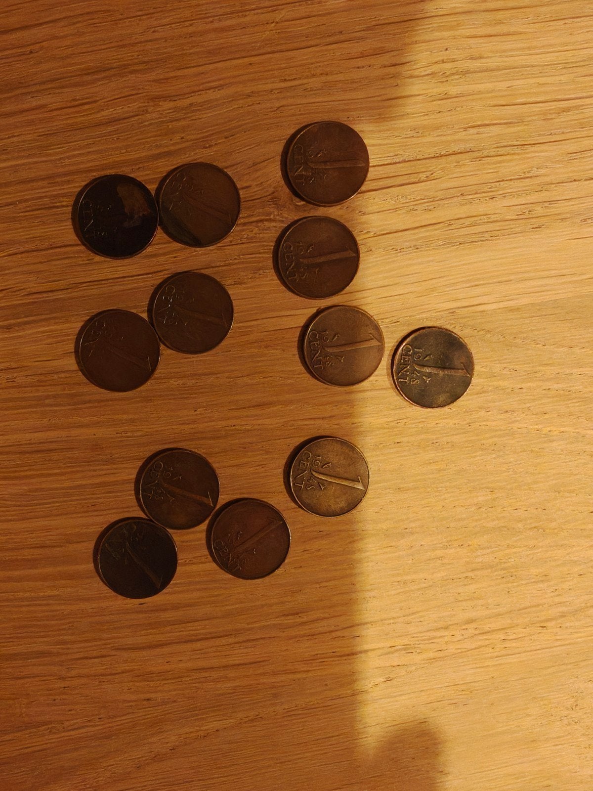 Meerdere 1 cent munten (gulden) - diverse jaargangen, Ophalen of Verzenden