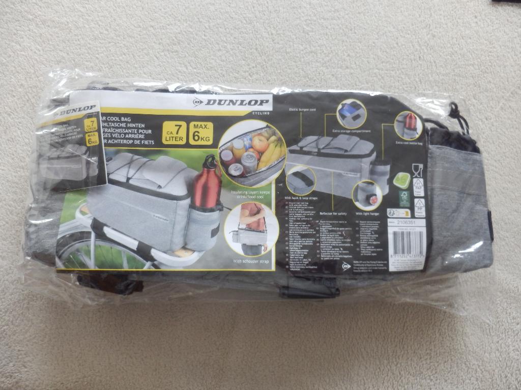 Nieuwe Dunlop Fietskoeltas / Bagagedragertas - 7 Liter, Ophalen of Verzenden, Nieuw, Koeltas, Koelelement