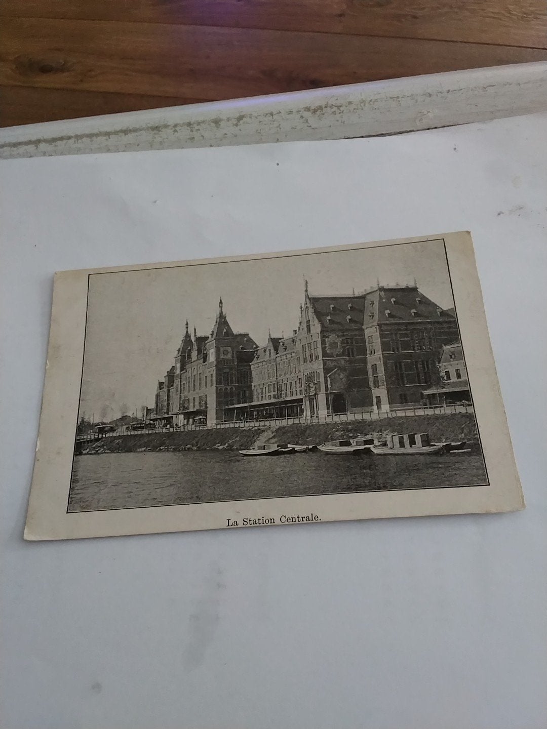 Amsterdam La Station Centrale (Centraal Station), Ophalen of Verzenden, Voor 1920, Ongelopen, Noord-Holland