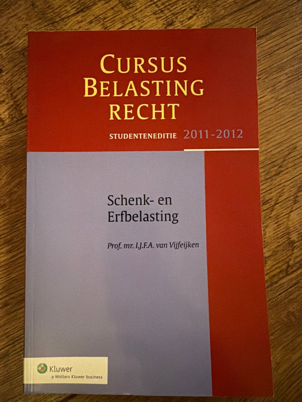 Cursus Belastingrecht: Schenk- en Erfbelasting 2011-2012, Ophalen, Gamma, Zo goed als nieuw, HBO
