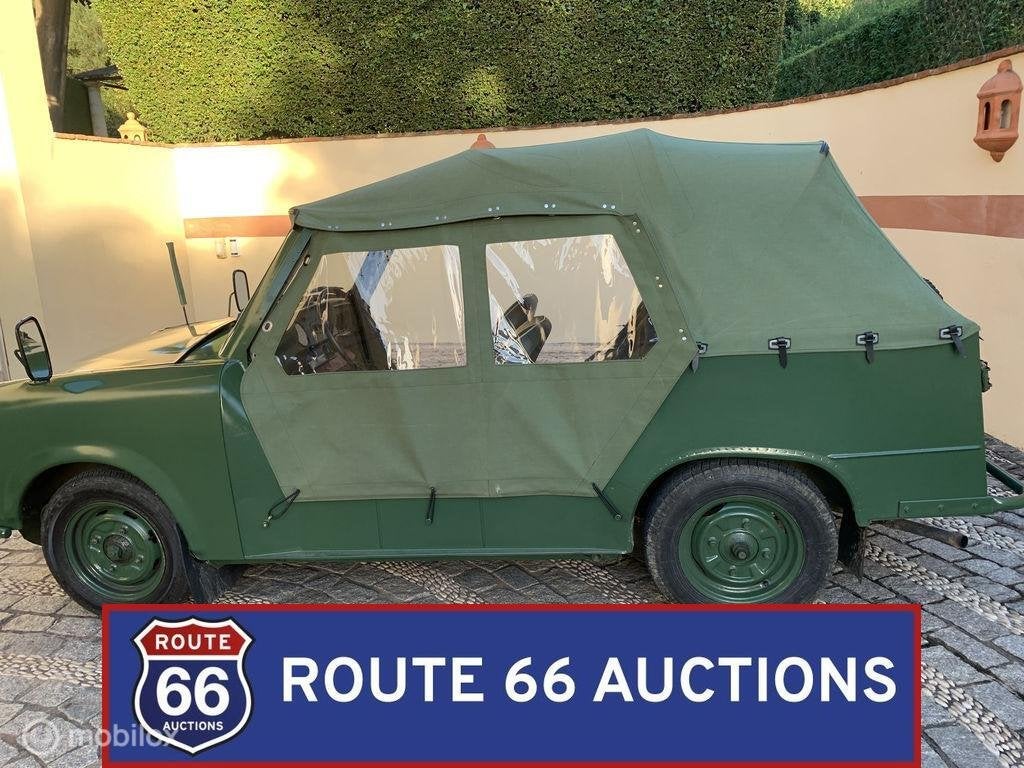 Trabant P601 Kübelwagen | 1960 | Route 66 Auctions, Auto's, Overige carrosserieën, Bedrijf, Handgeschakeld, Zwart