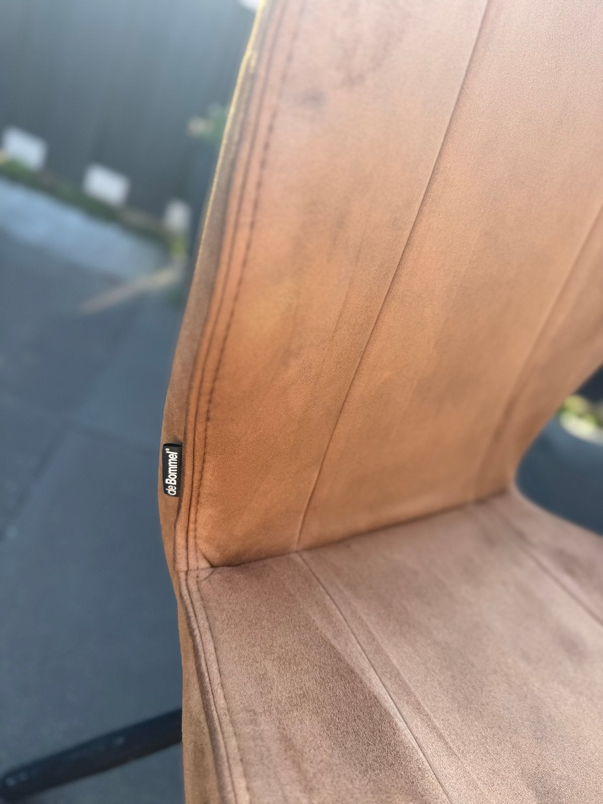 4 eetkamerstoelen van De Bommel Meubelen, Ophalen, Gebruikt, Bruin, Vier