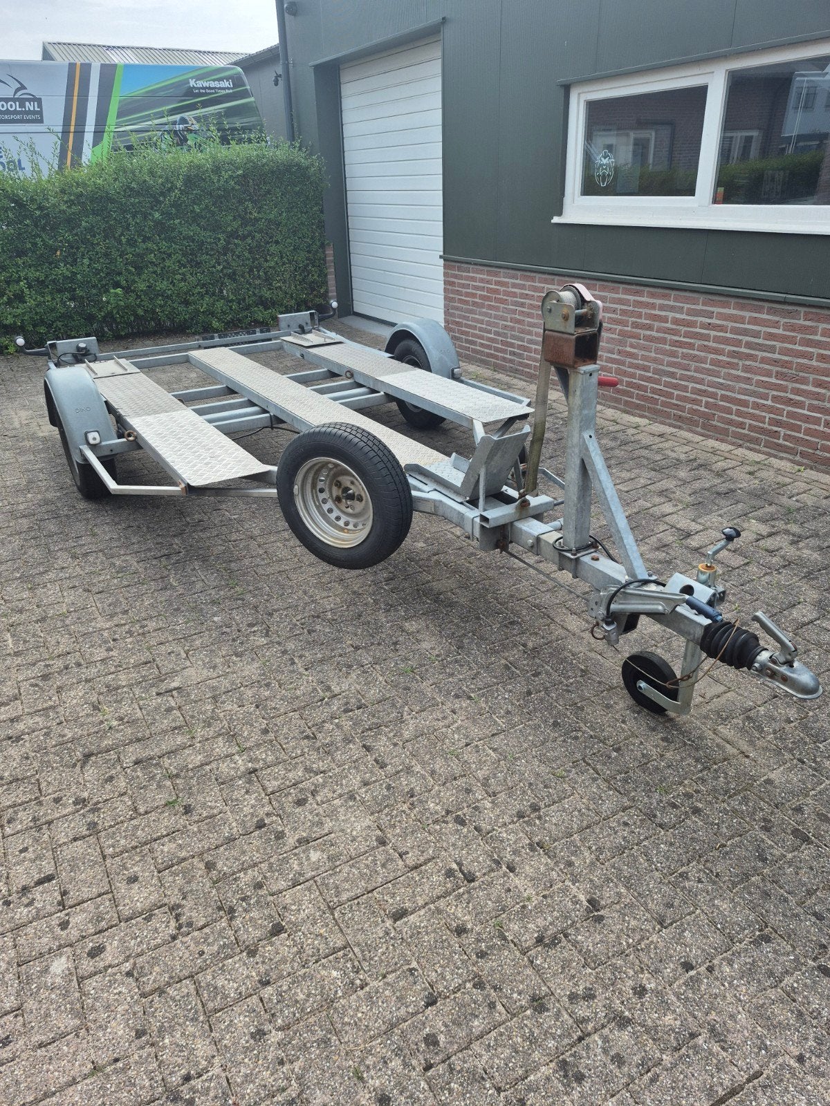 Dino Trike/Kleine Auto Trailer - Kantelbaar, Nieuwe Banden, Ophalen of Verzenden
