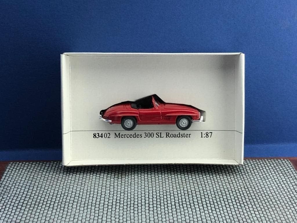 wiking	83402	MB 300 SL roadster - rood	1/87, Ophalen of Verzenden, Nieuw, Bus of Vrachtwagen, Rietze