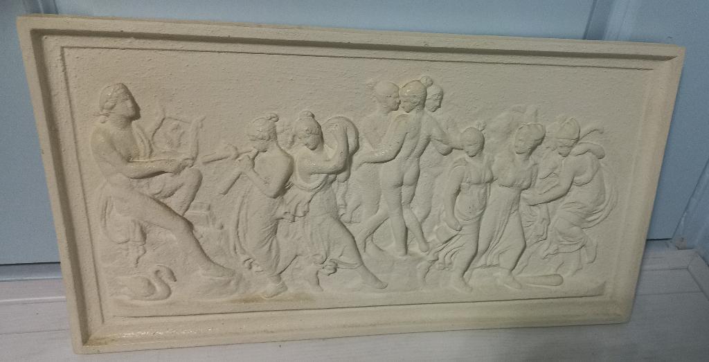 Romeins relief schilderij Dance of the muses of Helikon #2, Antiek en Kunst, Ophalen of Verzenden