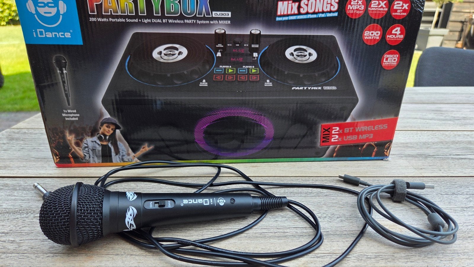 iDance PARTYBOX dj303 - Draagbare DJ-set met microfoon, Ophalen, Overige merken