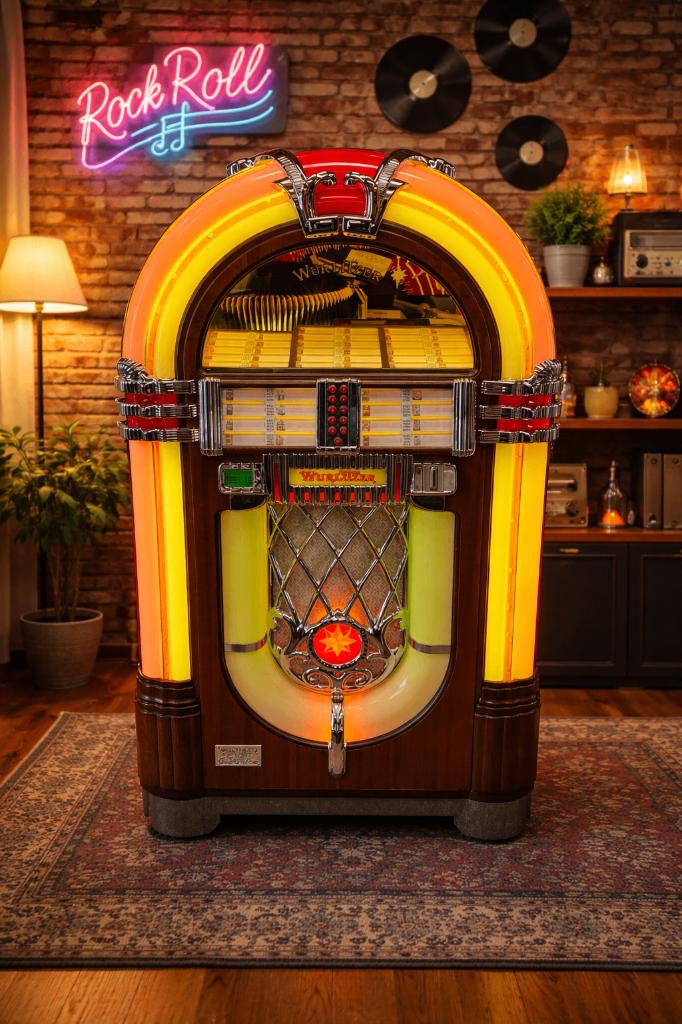 Wurlitzer 1015 OMT Vinyl Single Juke Box Gezocht/Gevraagd, Verzamelen, Automaten | Jukeboxen, Gebruikt, Wurlitzer, 1970 tot heden