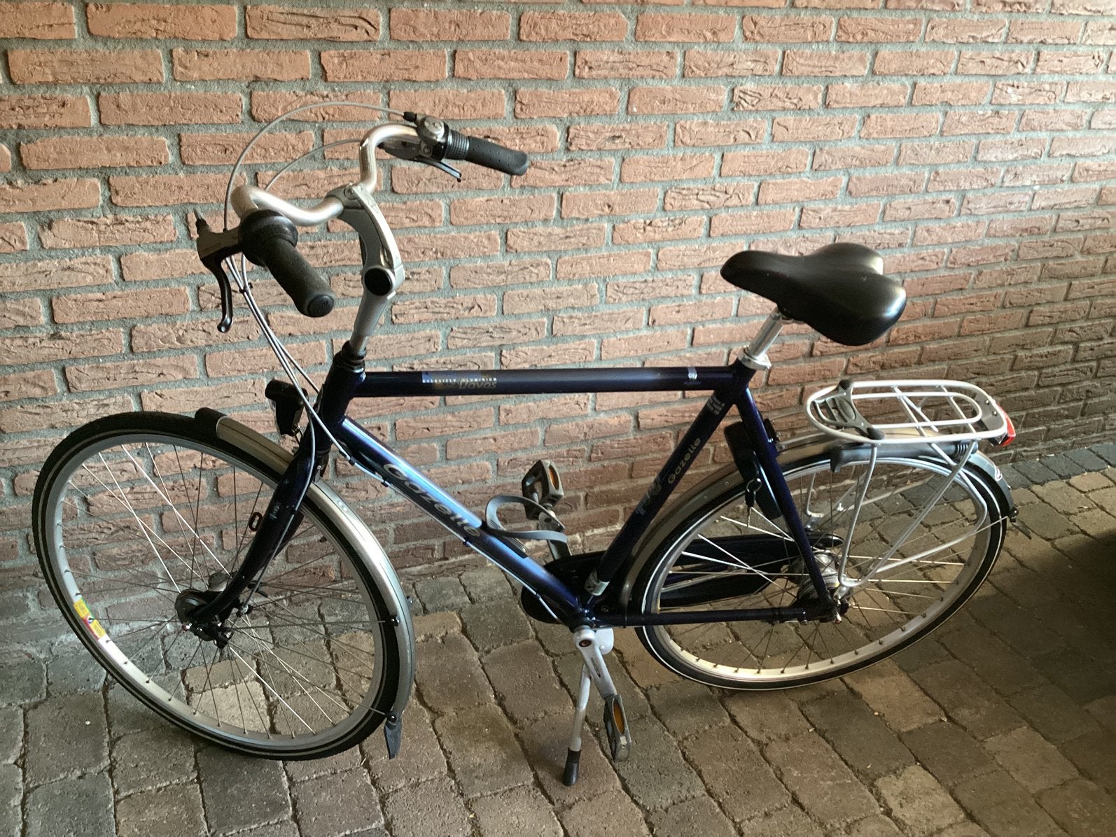 Gazelle Davos herenfiets, Fietsen en Brommers, Ophalen, Versnellingen, Zo goed als nieuw, 61 tot 65 cm
