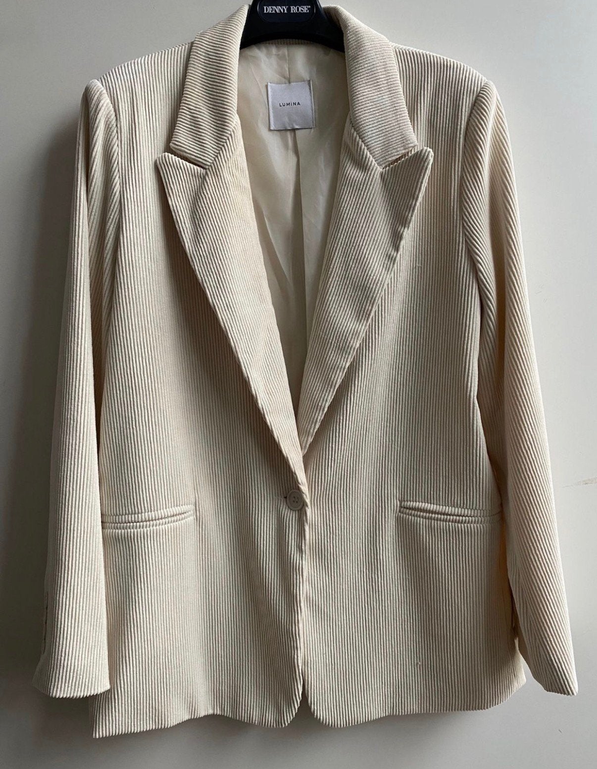 LUMINA corduroy blazer naturel mt M, Kleding | Dames, Maat 38/40 (M), Prato, Italie, -, Verzenden