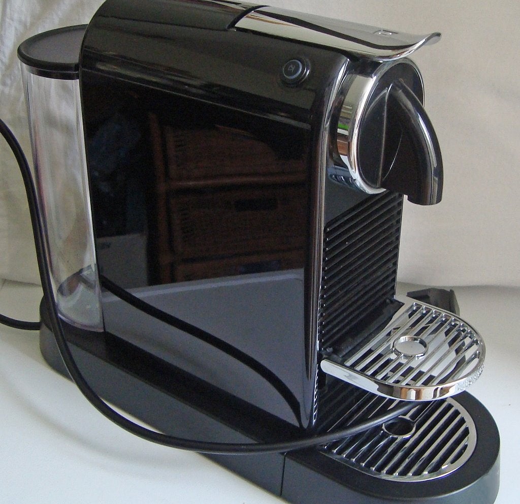 Nespresso Magimix CitiZ, Ophalen, Afneembaar waterreservoir, Koffiemachine, Zo goed als nieuw