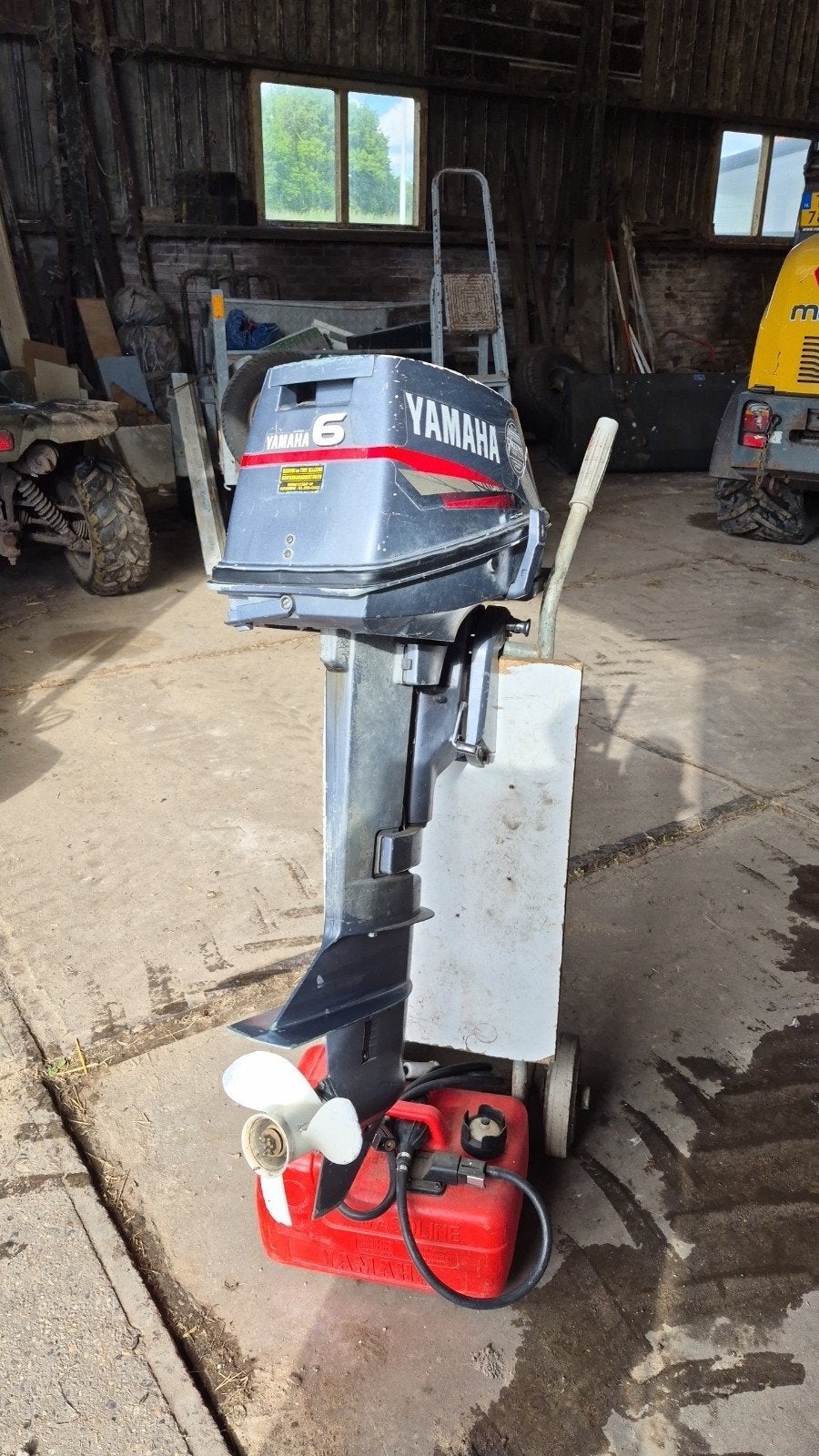 8pk 2 takt met 6pk kap, Watersport en Boten, Ophalen of Verzenden, Motor en Techniek