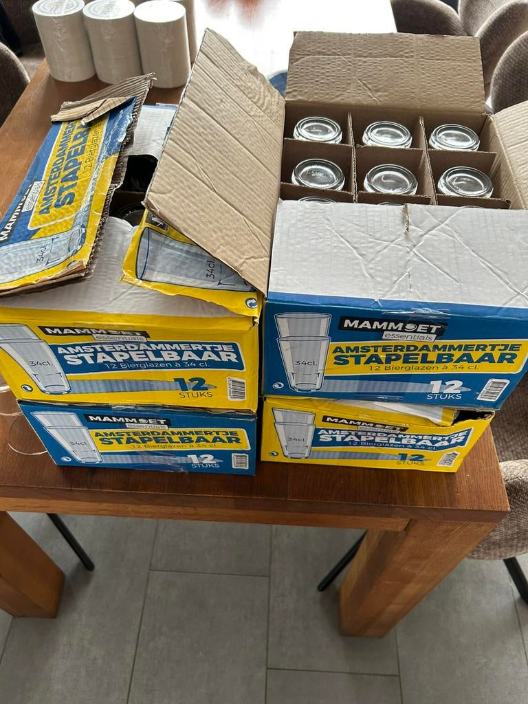 Warsteiner bier glazen, Ophalen of Verzenden, Nieuw, Glas of Glazen, Overige merken
