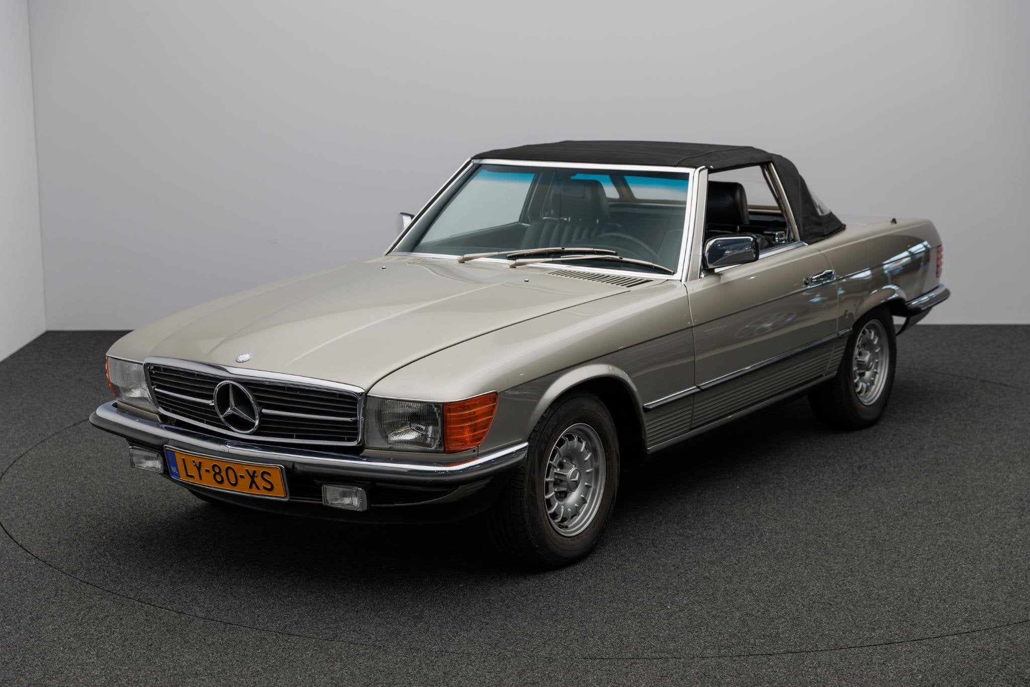 Mercedes-Benz SL-klasse 280 SL, Auto's, Open dak, Cabriolet, Beige, Bedrijf