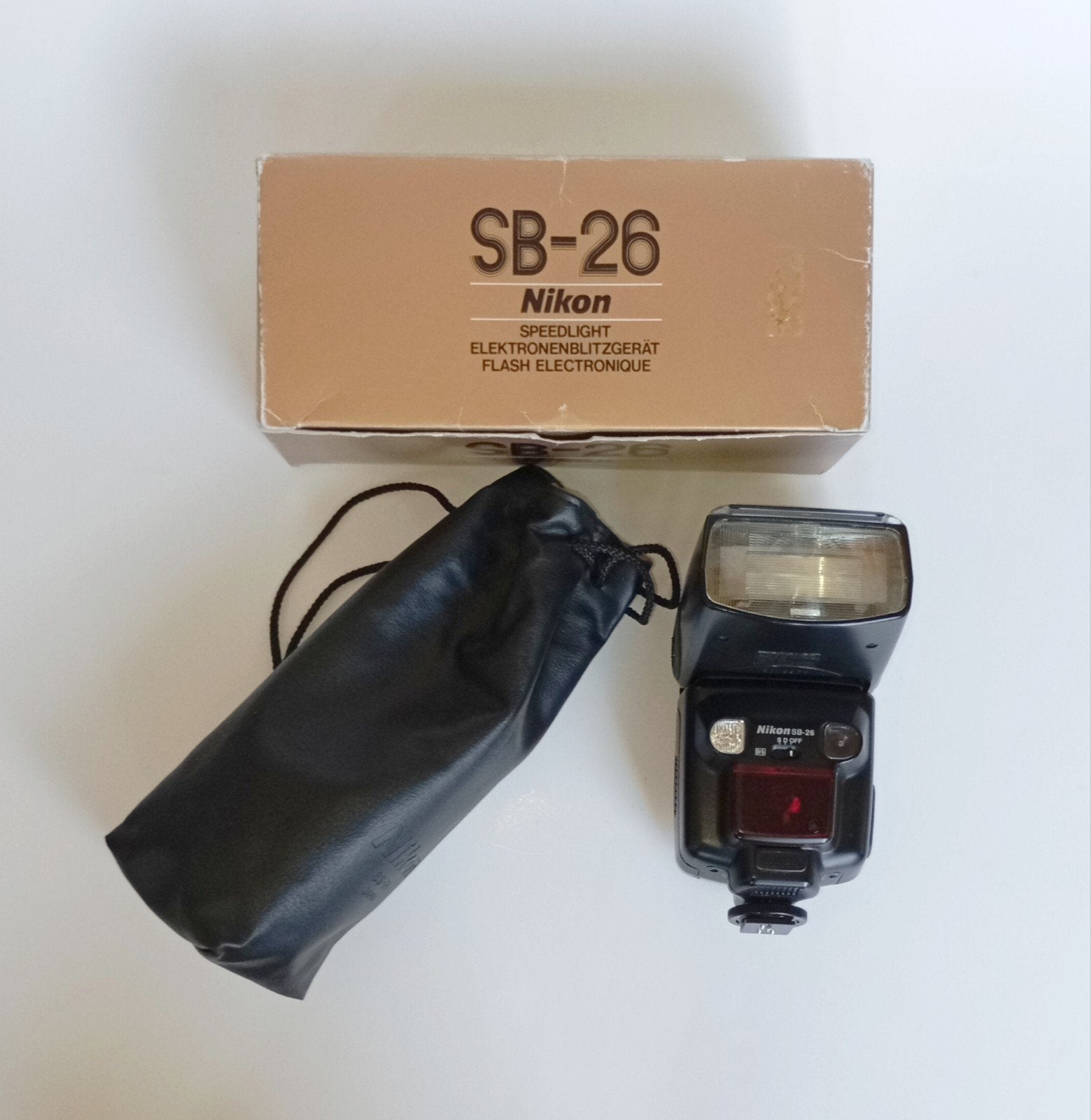 Nikon SB-26 Flitser., Ophalen of Verzenden, Gebruikt, Nikon, Kantelbaar