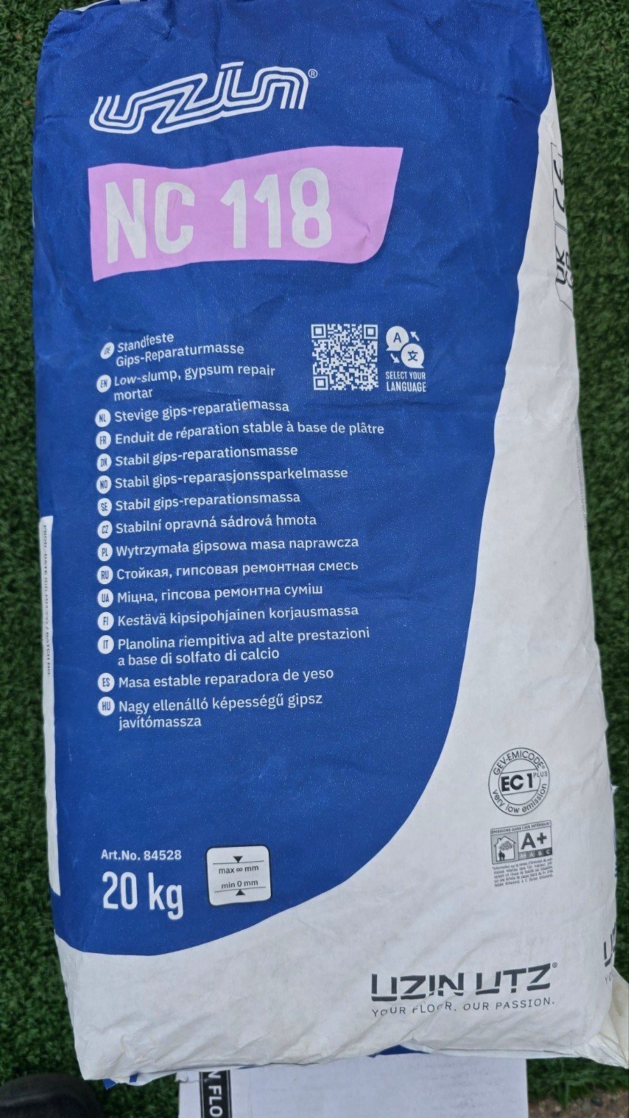 Uzin NC 118 Gips-Reparatiemassa 1x20 kg, Ophalen, Nieuw, Overige typen