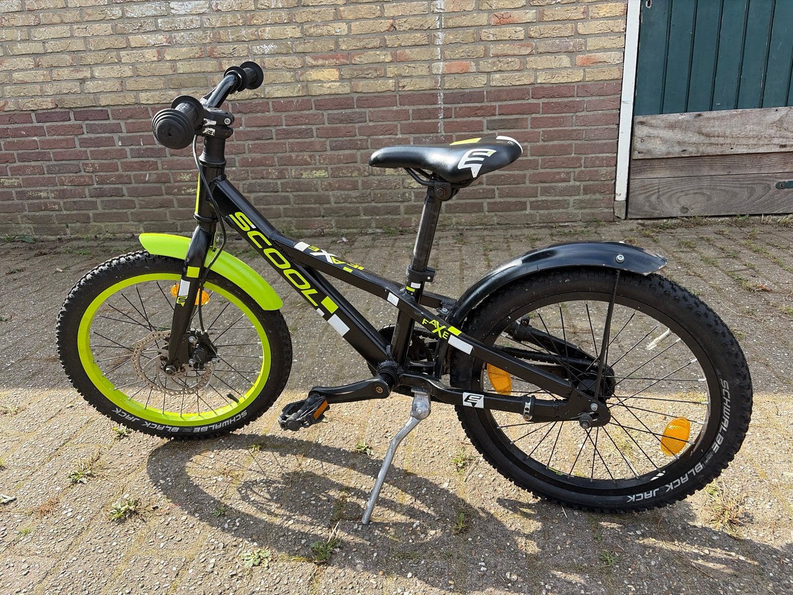 Scool Faxe 18 inch kinderfiets - Duits topmerk, Ophalen of Verzenden, Gebruikt, Schijfrem, 16 tot 20 inch