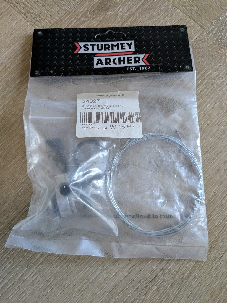 Sturmey Archer 3-speed thumbshifter, Fietsen en Brommers, Overige typen, Nieuw, Ophalen of Verzenden, Aluminium