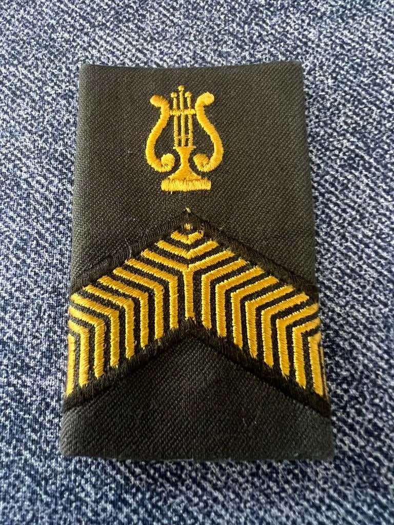 rangonderscheidingsteken GVT korporaal muzikant, Ophalen of Verzenden, Landmacht, Nederland, Embleem of Badge