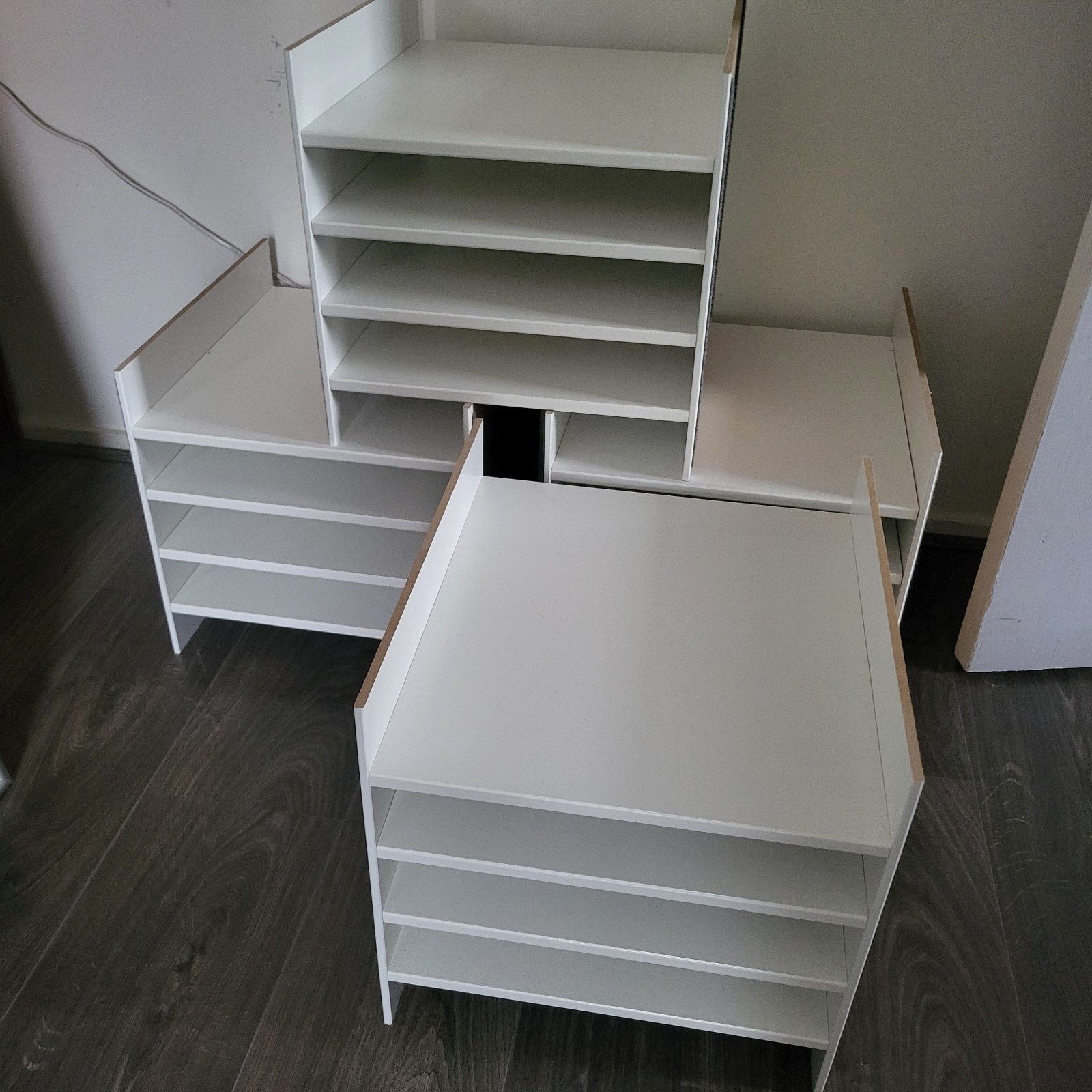 Set 4x IKEA KALLAX inzetvakken wit 33x33 cm, Ophalen, Zo goed als nieuw