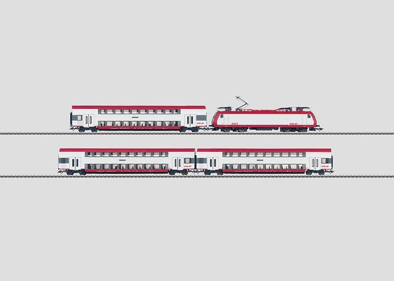 26538 – 4-delige CFL Dubbeldekkertrein Serie 4000 – Digitaal, Wisselstroom, Treinset, Nieuw, Ophalen