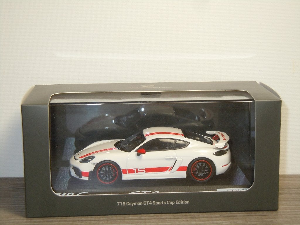 Porsche 718 Cayman GT4 Sports Cup Edition - Minichamps 1:43, Overige merken, Auto, Onbekend, Ophalen of Verzenden