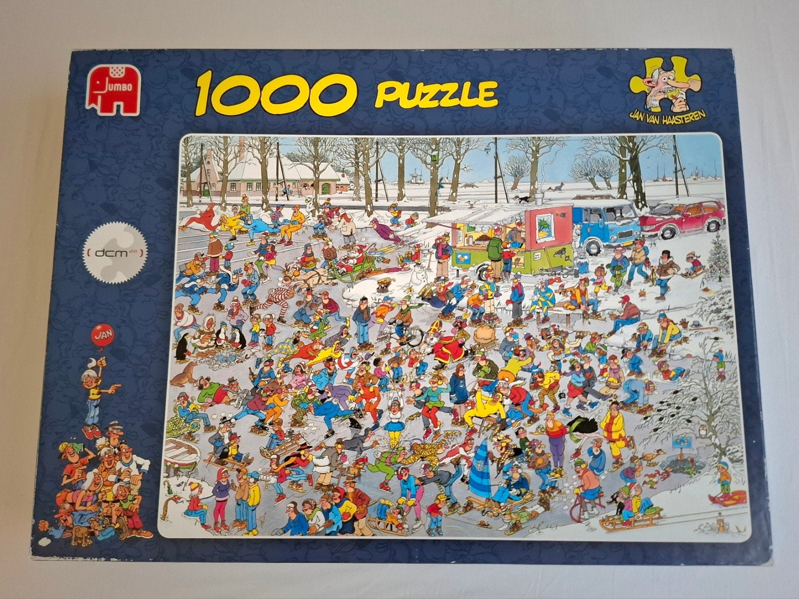Jan van Haasteren puzzel Op Glad ijs, Ophalen of Verzenden, 500 t/m 1500 stukjes, Zo goed als nieuw