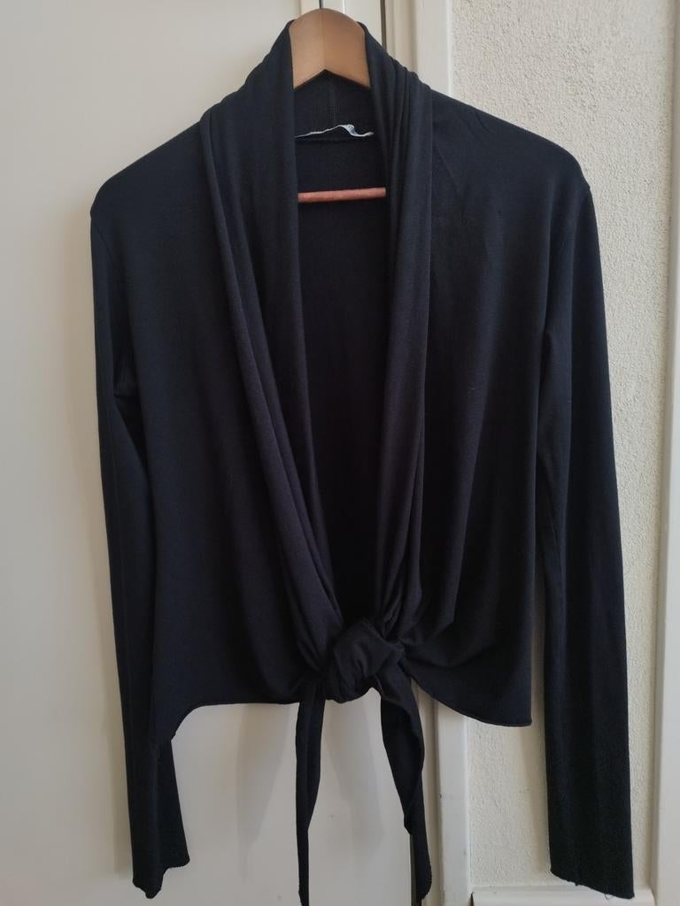 Cora Kemperman bolero knoop vest L 42 Zwart, Verzenden, Zwart, Maat 42/44 (L), Cora Kemperman